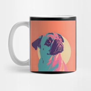 Pug in 70's Mug